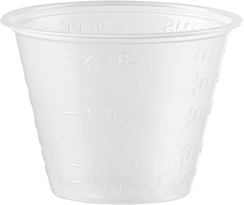 GUSTO 300 Count Plastic Disposable Medicine Measuring Cup for Liquid Medicine, Epoxy, & Pills - Formerly Comfy Package