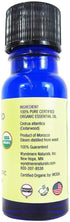 Wyndmere Essential Oils - Cedarwood Essential Oil - Certified Organic - 100% Pure Therapeutic Quality - 10ml - Made in USA