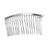 LOVEF 10 Pcs 20 Teeth Silver Fancy DIY Metal Wire Hair Comb Clips for Bridal, Crafts, 3in