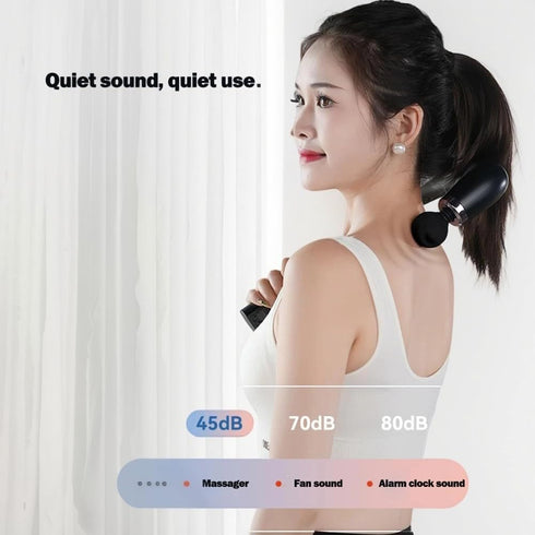 HKDFCXL 2025 hammer set, new fascia gun portable massage low noise, equipped with four professional replacement heads