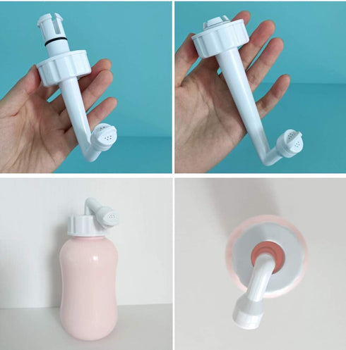 Portable Bidet Bottle | Postpartum Care Water Squeeze Spray for Pain Relief, Tears, Hemorrhoids after Birth + Period