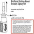 Snoot! 6-Pack 1 oz Nasal Spray Bottle Mist Sprayer, Refillable Amber Glass Atomizer