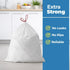 Neyora 13 -200 Count -23''27'' Gallon Trash Bags White Trash Holders Unscented Trash Bags with Drawstrings