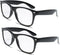 2 Pairs Reading Glasses - Comfortable Stylish Simple Readers (2 Black Pairs, 1.5x)