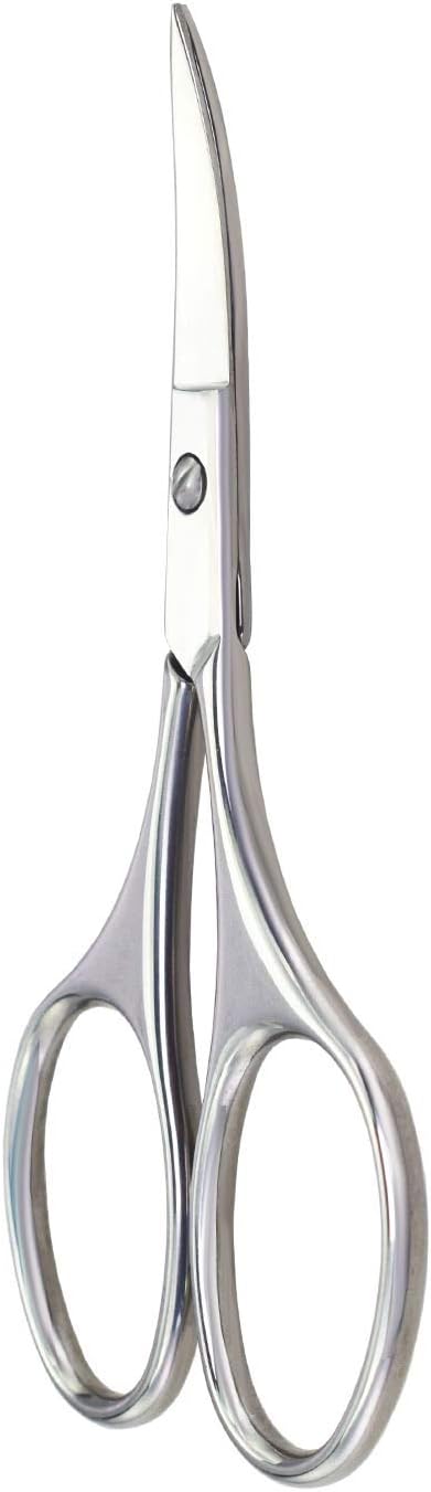 Nose Hair Trimmer Scissors - 3.4" Round Tip Scissors for Ear Eyebrow Beard Mustache Trimming - Multi-Purpose Beauty Tool