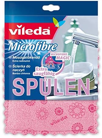 Vileda 4081 Sponge - Microfiber Core with High Absorption Capacity for Effective Cleaning