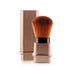 Retractable Kabuki Makeup Brushes Set - Foundation, Powder, Blush, Bronzer, Face Blender Brush with Cover - Golden