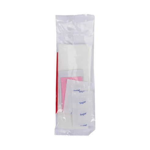 WNA 612239 6-Piece 17" 12" 1-Ply 250) Coffee Condiment Kit, Width x Length Napkin (Case
