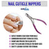 SURGICAL ONLINE Professional Manicure Set - 7pc Stainless Steel Nail Care Clippers Kit in Neon Pink