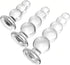 Transparent Anal Beads Butt Plug Adult Toys Masturbators Sex Tools with Safety Bottom, Glass Anal Plug Dildo
