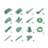 TOP SEWING Jade Acupuncture Pen Deep Tissue Gua Sha Massage Tools Natural Facial Tool Manual Acupuncture Massage Pen