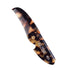 ZEUS Folding Mustache Comb - Handmade Saw-Cut Best Moustache Pocket Comb (Tortoiseshell) - K12