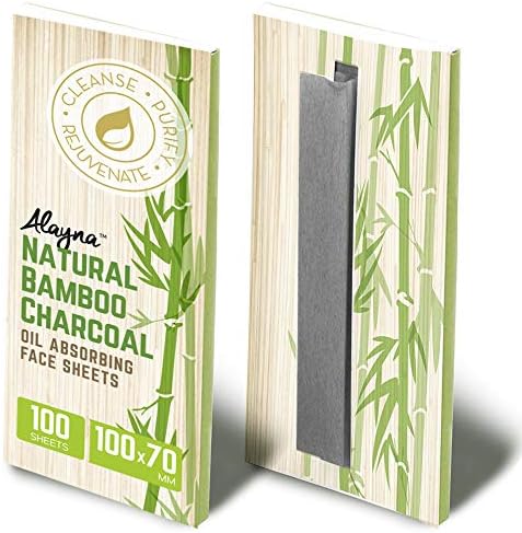 Oil Blotting Sheets for Face - Natural Bamboo Charcoal Blotting Paper for Oily Skin, 3 Pack