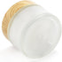 ZENFUN 16 Pieces Glass Cosmetic Containers, 50 Gram/50ml, Leak-proof Small Makeup Sample Jars, Refillable Travel Jars