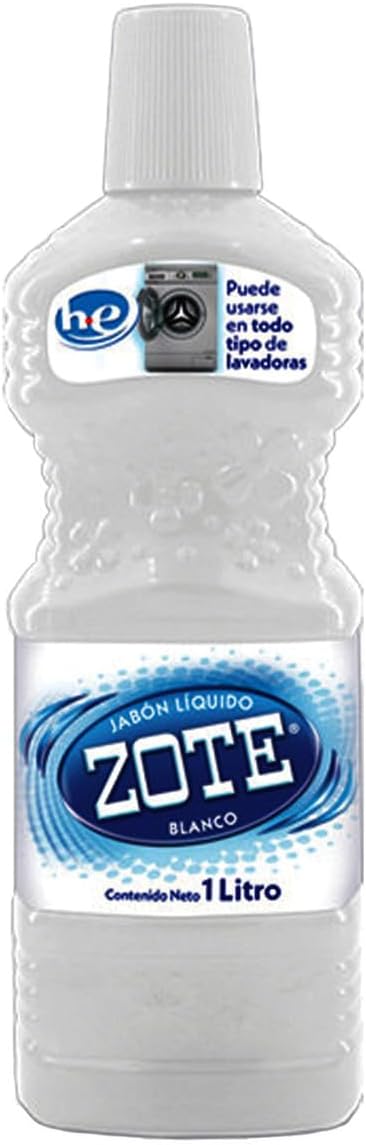 ZOTE Zote White Liquid Laundry Detergent Soap, 33.81 fl oz/1 liter