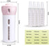 Travigo 4-in-1 Travel Dispenser Bottle, TSA Approved, Includes Four 1.4 oz. Reusable Cosmetic Toiletry Containers