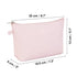 WANDF Cosmetic Bag for Women, Small Mini Makeup Organizer Pouch, Water Resistant Gift for Girls (Pink)