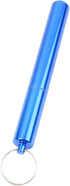 5Pcs Aluminum Alloy Container with Keychain, Pocket Waterproof Metal Storage Holder Case, 4.33 x 0.55 Inches