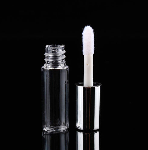 Yosoo 45Pcs Empty Lip Gloss Tubes, Clear Plastic Lip Balm Bottle Container, 1.2ml Makeup Tool