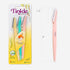Tinkle Dermaplaning Tool 15ct - Safe and Easy Peach Fuzz Remover, Eyebrow Trimmer with Protective Cover (5 Packs)