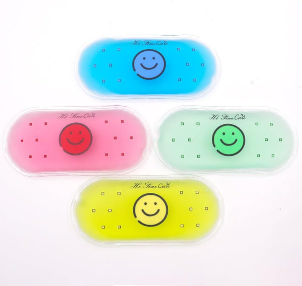Small Gel Ice Packs for Injuries, Reusable Cold Compress for Pain Relief, 4 Count (Pack of 1) SMILE