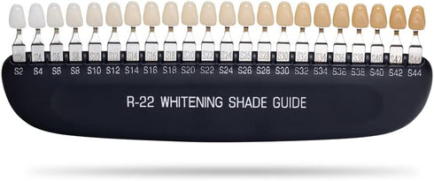 Professional 3D R-22 Dental Tooth Whitening Shade Guide for Dentist Tracking, Tooth Shade Guide with 22 Colors