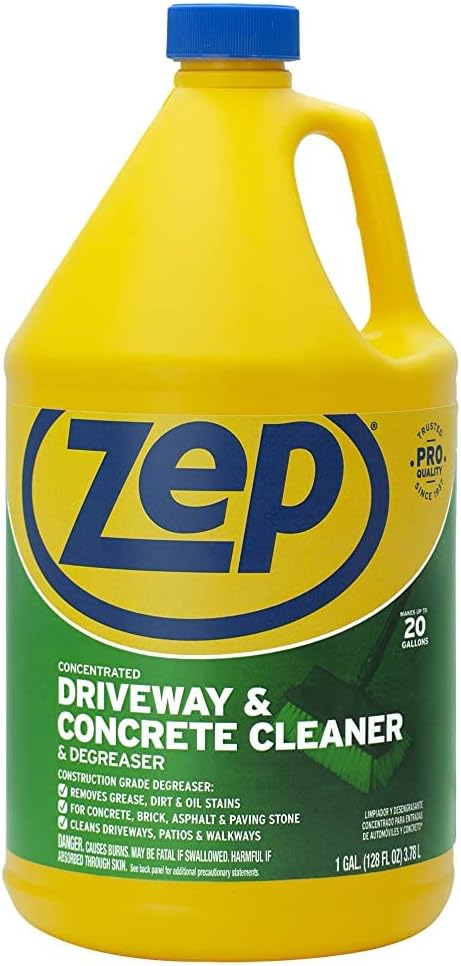 Zep Driveway and Concrete Cleaner and Degreaser Concentrate, 128 ounce ZUCON128