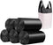 Small Black Trash Bags, 4 Gallon Thicken Value Trash Bag with Handle, 100 Counts for Bathroom Bedroom Office Kitchen