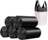 Small Black Trash Bags, 4 Gallon Thicken Value Trash Bag with Handle, 100 Counts for Bathroom Bedroom Office Kitchen
