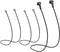 2 Pieces Flexible Silicone Earplugs Connector Cord, Safety Lanyard for Earplugs with Removable Tips
