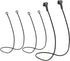 2 Pieces Flexible Silicone Earplugs Connector Cord, Safety Lanyard for Earplugs with Removable Tips