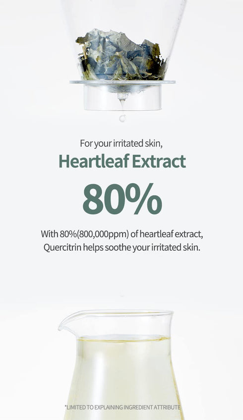 Anua Heartleaf 80 Soothing Ampoule, 30ml | Non-Greasy Skin Calm Serum for Sensitive Skin