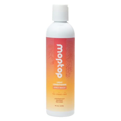 MopTop Light Conditioner, 8oz – Lightweight Hair Moisturizer for All Hair Types, Sulfate & Paraben Free, Citrus Medley