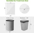 15 Gallon Tall Kitchen Trash Bags, 1.2 Mil Thick White Garbage Bag, 45 Count