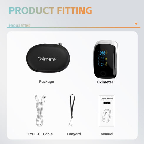JDBBGJ SpO2 SpO2 Rechargeable Pulse Oximeter Fingertip Oxygen Monitor Fingertip with Pulse Rate and PI RR OLED