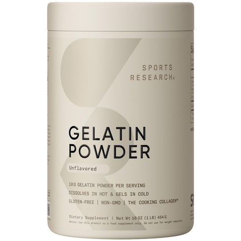 Sports Research Gelatin Collagen Cooking Powder, Non-GMO, Keto Friendly, Great for Cooking & Baking, Sourced from