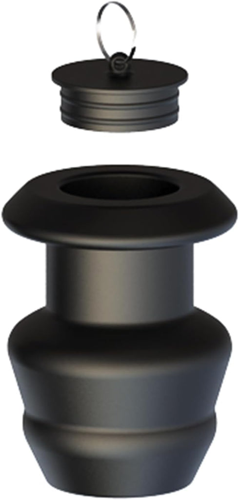 Hollow Butt Plug with Leak-Proof Lid Silicone Anal Dilator Peep Threaded Anal