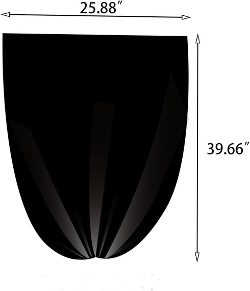 18 Gallon Large Trash Bag, Black Kitchen Garbage Bags, 95 Counts