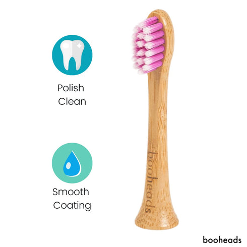 Packaging, 4 Pack (Polish4) booheads Bamboo Electric Toothbrush Heads Sonicare Compatible Replacement Brush Heads, Eco