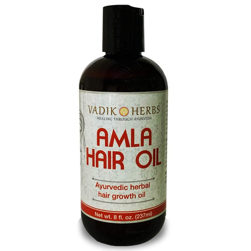 Vadik Herbs Amla Hair Oil (8 oz) | Herbal Scalp Treatment for Hair Loss