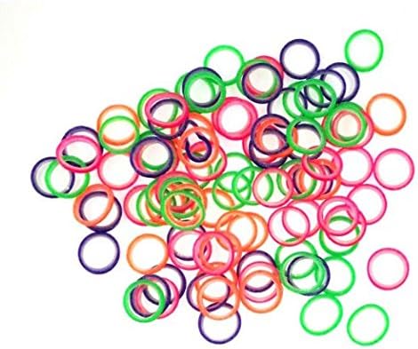 Neon 3/16" Orthodontic Elastics for Braces - 4.5 oz Dental Rubber Bands by AdentalZ