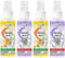 Set of 4 Fresh Toilet Pre Use Sprays, Fresh Citrus and Lavender Scents, Pre-Poop Spray