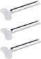 JIANSHUILIAN 3 Pcs Silvery Metal Tube Squeezer Keys, Toothpaste Metal Hair Dye Color