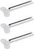 JIANSHUILIAN 3 Pcs Silvery Metal Tube Squeezer Keys, Toothpaste Metal Hair Dye Color