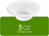 PLASTICPRO 100 PCS White Plastic Bowls - 5 oz Premium Quality Disposable Dishes for Parties