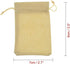 20Pcs Drawstring Burlap Bags, Jute Sacks for Jewelry Candy Pouch, Christmas Wedding Party Favor Gift Bags (Flaxen, 2.7