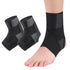 Ankle Braces for Women Men, 2 pcs Compression Sleeve Plantar Fasciitis Brace with Arch Support Socks (Black, XX-Large)