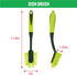Pine-Sol Set 5 Scrub Brush - Long Handle Cleaning Brushes with Heavy Duty Bristles and Comfort Grip - Scrubbers