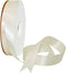 Double Face Satin Ribbon 7/8" X 50 YD Bridal White by Morex for Gift Wrapping and Crafts