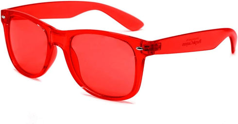 PURPLE CANYON Red Color Therapy Glasses for Chakra Healing and Chromotherapy, Mood Enhancement